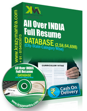 All Over India Full Resume Data Base Price 3000/-