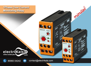 Minilec OCS D1 DIN Rail Mounted 1Ph. Over Current Monitoring Relay 