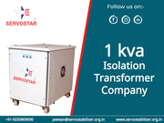 1kva Isolation Transformer Manufacturer in India - Servostar
